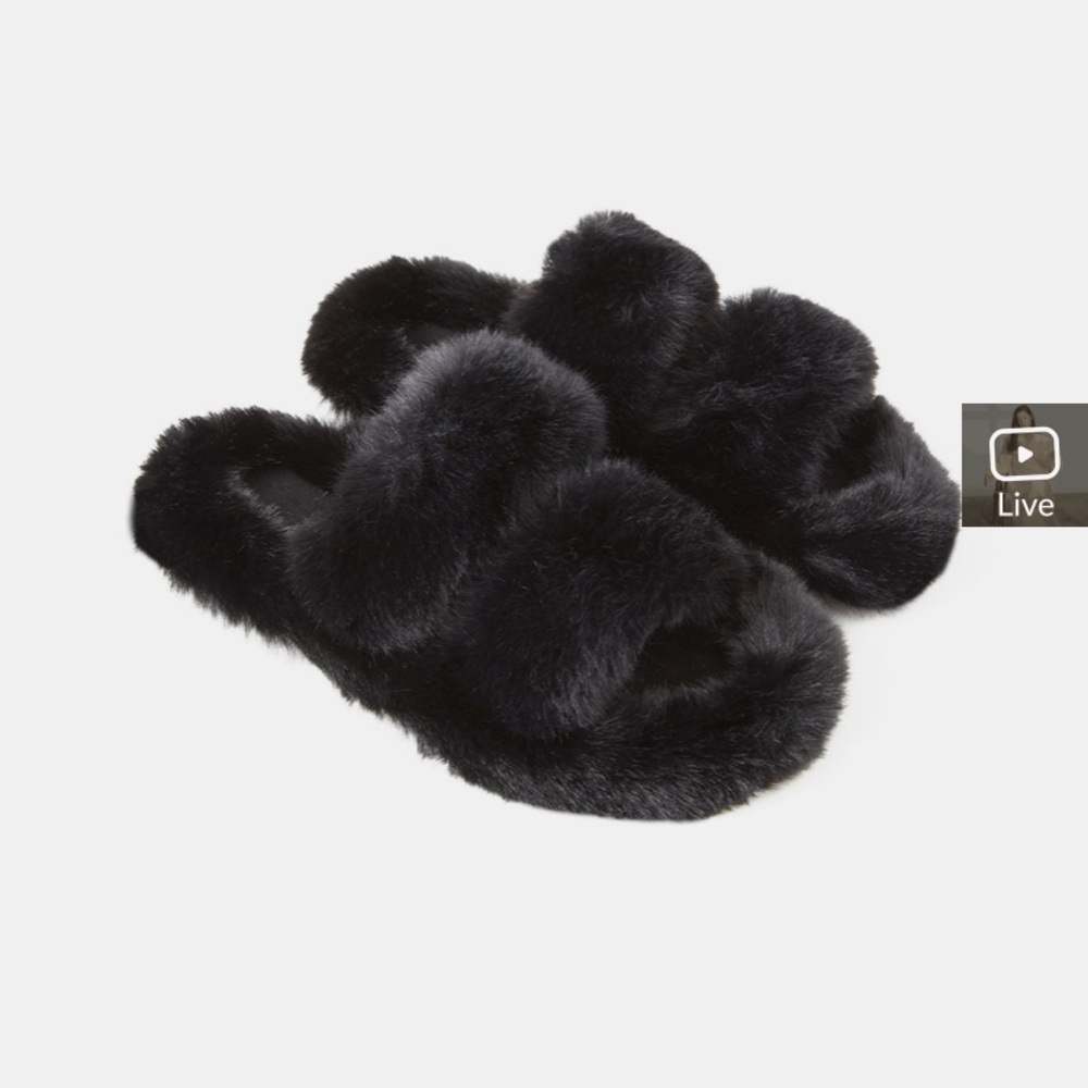 Fluffy Open-Toe Slippers from naploungewear